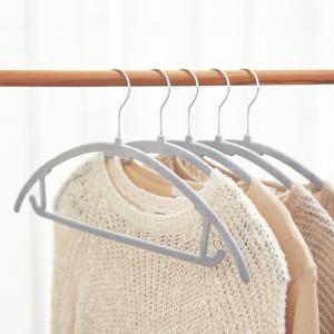 논슬립 어깨뿔방지 고리회전형 니트 벨벳 라운드 옷걸이 30P