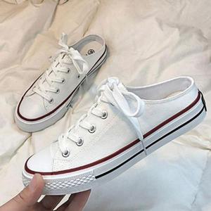 [OF4NP54R]쿨샵 간편 외출 캔버스 뮬블로퍼 운동화뮬