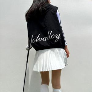 [로로얼로이]골프여름조끼 바람막이 릴렉스핏 후드집업 골프베스트 로로얼로이 여성골프웨어