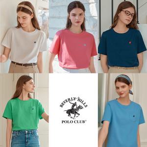[특가][비버리힐즈폴로클럽] 25SS 여성 썸머 코튼 반팔티셔츠 5종