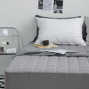 슈퍼싱글매트리스커버 샤이니 누빔 순면 매트리스커버 SS 그레이 단품 시트 슈퍼싱글침대커버 HWF13AE5