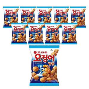 [오리온]무료배송 오리온 오징어땅콩과자 80g 10개 (35235591)