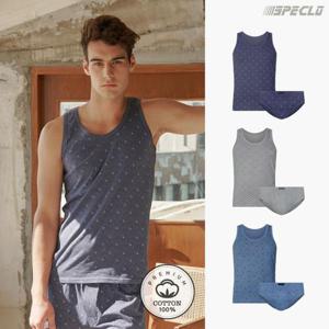 카밀 순면 런닝+삼각팬티 남성속옷 6종세트