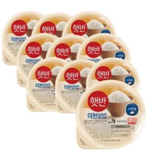 CJ 햇반 이천쌀밥 210g 10개 대용량 이천쌀 즉석밥 간편식