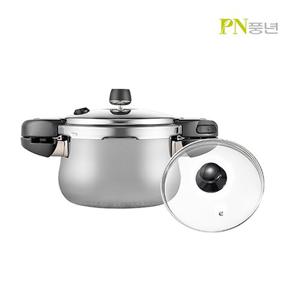 [PN풍년] 하이클래드 뉴 하이브 IH 통3중 압력솥 2L 2인용+유리뚜껑 HNHPC-02(IH)