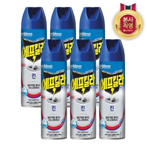에프킬라 모기약 에어로졸 킨 500ml x 6개