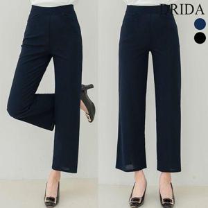 [드리다]엄마옷  여자 여름 편한 통바지 아이스 쿨 냉장고 일자 바지 빅사이즈 밴딩 팬츠 50-60대 마담 ..