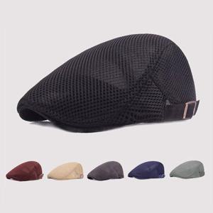 [OFKO69Q5]남성용 메쉬 베레모 모자 여름 빵모자 화가