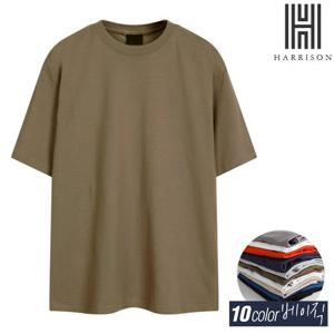 [해리슨] 16수 세미오버핏 무지 반팔티 WBTM504 WSP1493