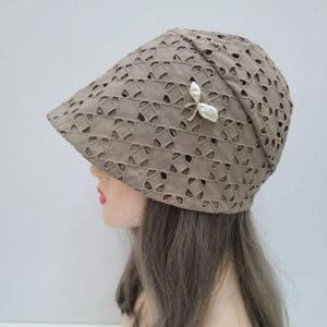 [애슬릿][애슬릿]국내 생산 브로치 면 여름 메쉬 얇은 비니 모자