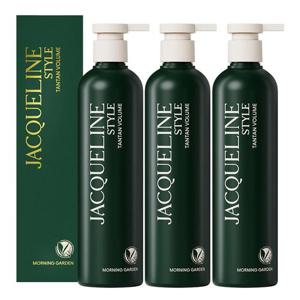 [단독특가] 재클린스타일 탄탄 볼륨 탈모완화 두피케어 비건 샴푸 모닝가든 500ml 3개