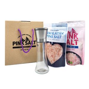 기획 히말라야 핑크솔트 소금 스텐 3p 선물세트