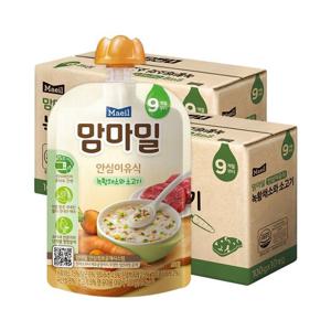 맘마밀 녹황채소와소고기 100g 20팩 (9개월)