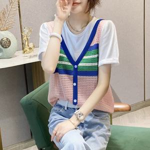 ★여름베스트★[무드무드] 루아 레이어드 니트 탑