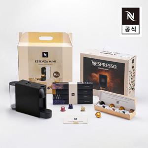 [시크릿특가][47캡슐+2만원바우처]오리지널 스타터 팩 에센자 미니 C30 에스프레소 캡슐커피머신 블랙