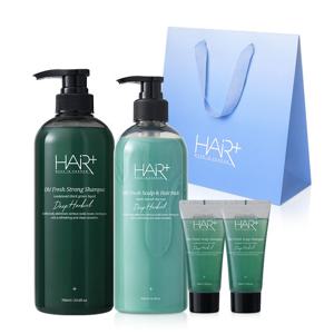 오프레시 지성 두피강화 비듬케어 쿨샴푸 헤어팩 선물세트 (탈모완화기능성)