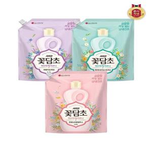 [샤프란]샤프란 꽃담초 섬유유연제 리필 1.6L (3종 택1) x 3개