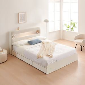 동서가구 클라우드 아쿠아패브릭 LED 1단 3서랍 수납침대 프레임 Q DF924821