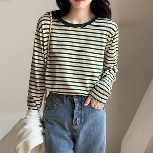 ★봄주문폭주★[무드무드] 데일리 긴팔 스트라이프 티셔츠
