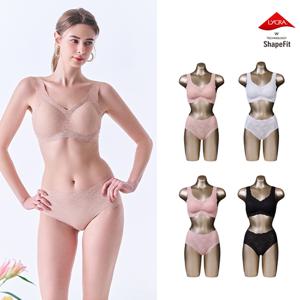 [26SS] 신영와코루 라이크라쉐이핏 인견 레이스프리컷 브라팬티 패키지-F62