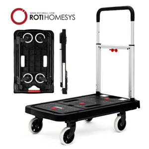 로티홈시스 접이식 폴딩 카트 플랫폼 핸드카트 손수레 우레탄 바퀴 대차 구루마 구르마