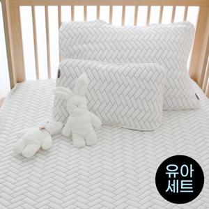 [아이차유] 쿨 패드 듀라론 냉감원단 세트, 유아패드(75x100)+유아베개(20x40)