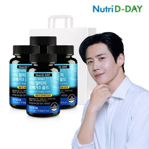 뉴트리디데이 메가렉스 rTG 알티지 오메가3 골드 90캡슐 x 4개 (총12개월분) + 쇼핑백