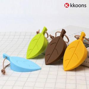 나뭇잎 방문 도어 스토퍼 문받침대 문쾅방지