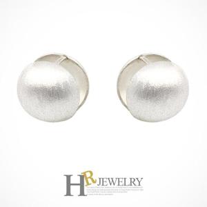 [호림쥬얼리]실버92.5/Silver/은귀걸이/예쁜(HR)실버 무광 볼 원터치 귀걸이(소)(NO.30187)