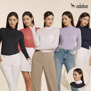 [아다바트]25SS 최신상 기능성 긴팔티셔츠 5종 + 넥밴드 1종, 여성