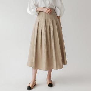 라라핀턱 주름스커트 A라인 하체커버 날씬해보이고 길어보이는 롱스커트