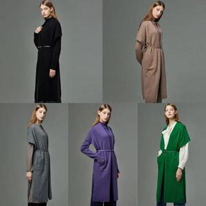 ★가디건+벨트★메리노울100롱가디건+벨트