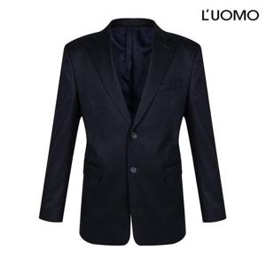 [워모 ]워모 울 혼방 테일러드 재킷 네이비