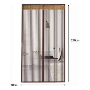 스트라이프 현관방충문 방충커튼 90x210cm (브라운) WF10CDC