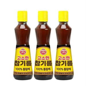 오뚜기 고소한 참기름 병 320ml 3개