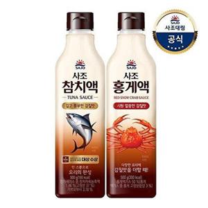 [사조 대림]참치액 500g x1개 +홍게액 500g x1개