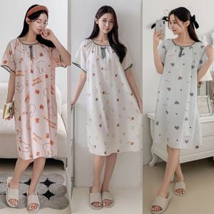 [시노코] 리본 파자마 원피스 3종 DR03