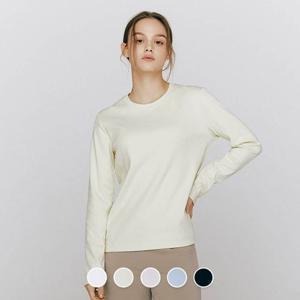 지오다노 여자 골지 립 긴팔 티셔츠 [5color] 325502