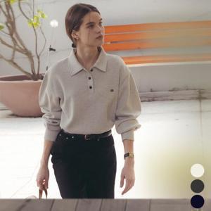 틸아이다이 [CHARCOAL 4/14 예약배송]Volume sleeve collar pique t-shirt_3color