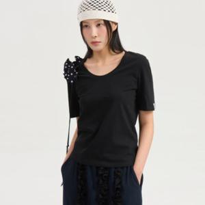 [럭키위크]  LQTAX26400 베이직 U넥 티셔츠