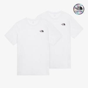 노스페이스 [노스페이스 공식] NT7UR37C 남성 더블업 EX 반팔 티셔츠_WHITE