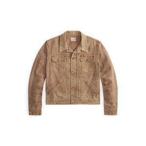 DOUBLE RL 디스트레스트 캔버스 트러커 재킷(MNRROTW16020201500)