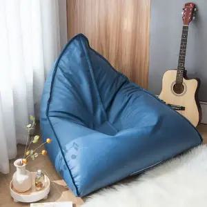 블루 1인용 소파 삼각 빈백
