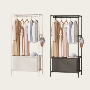 무타공 드레스룸 행거 수납 철제 스탠드 옷장 싱글 행거 옷장 시스템 옷걸이 조립식 무볼트 미니 선반