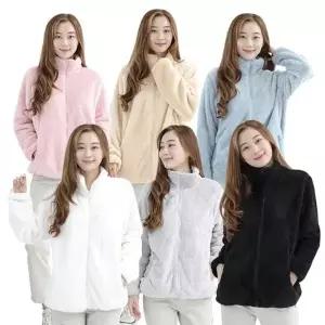 [하프클럽/]여성 후리스 집업 보아털 겨울 플리스 빅사이즈 점퍼