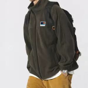 폴라 양모 패션아우터 하이넥 남자아우터 플리스집업 3컬러 겨울점퍼 플리스