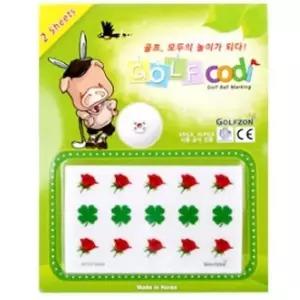 [JHM482S7_53DC]골프공 스티커 데코 볼마킹 골프 마커 (32240243A)