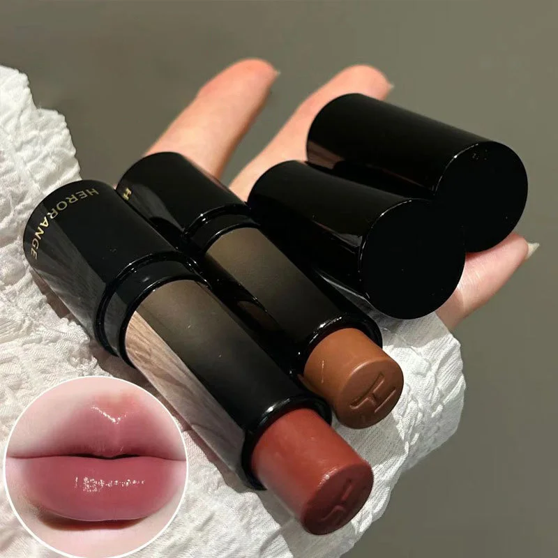 Lipstick red brown lipstick waterproof moisturizing mirror lipstick lip gloss natural long-lasting makeup Valentine's Day gift