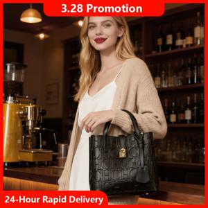 CH 엠보싱 여성 크로스백 레터 프린팅 디자인 여성 핸드백 대용량 토트백 우아한 분위기 여성 숄더백