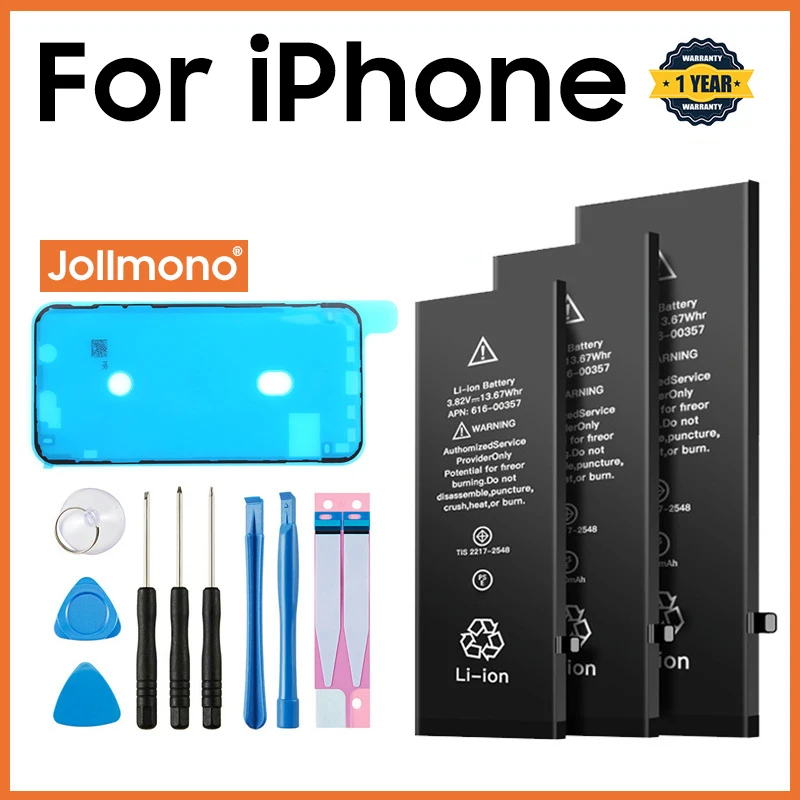 2024 전화 배터리 Apple 5 6 S 7 8plus X Xr Xs Max 11 12 Pro 13 14 plus iphone 7 배터리 용 교체 Bateria